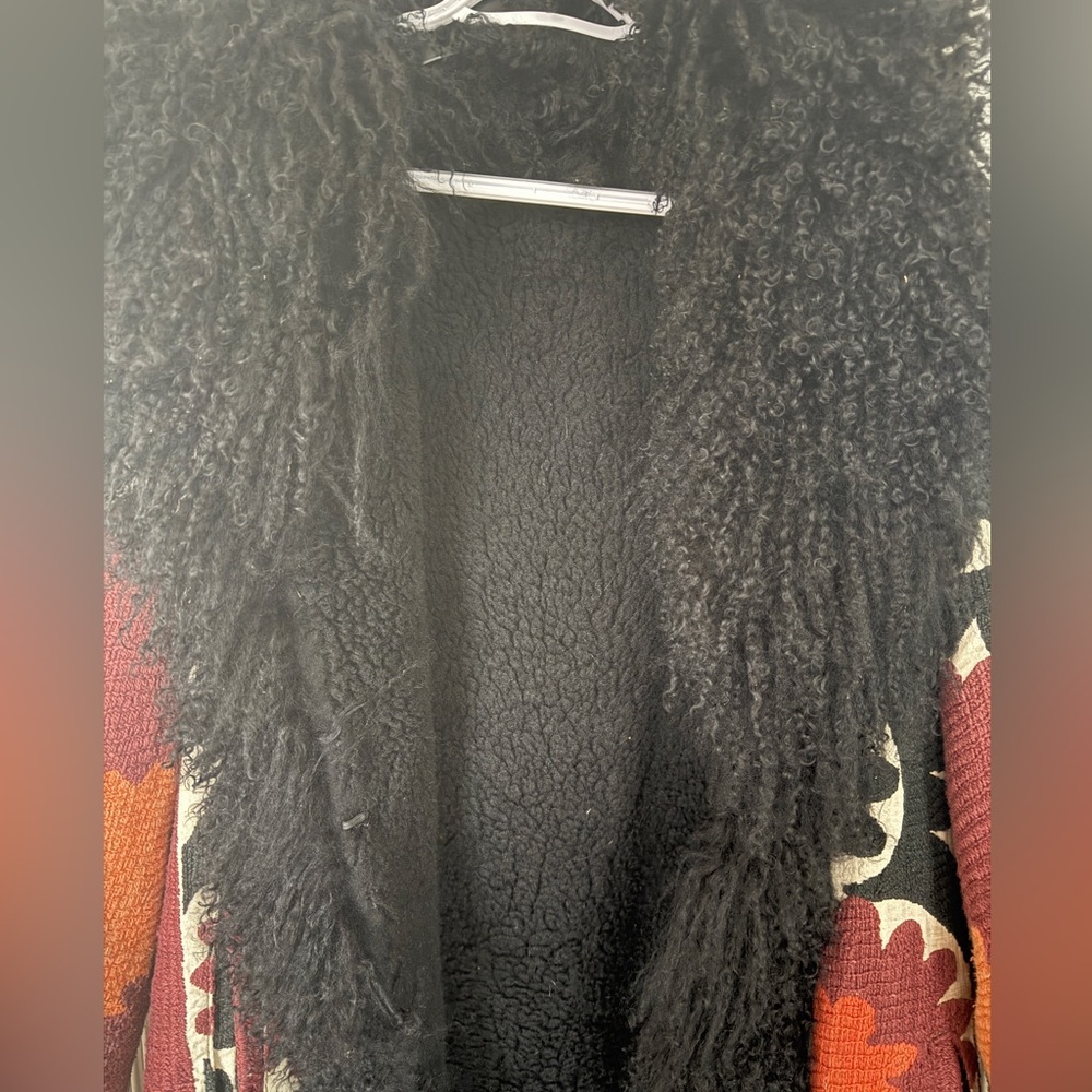 Authentic Sherpa penny lane jacket with real Mongolian fur - Picture 6 of 7